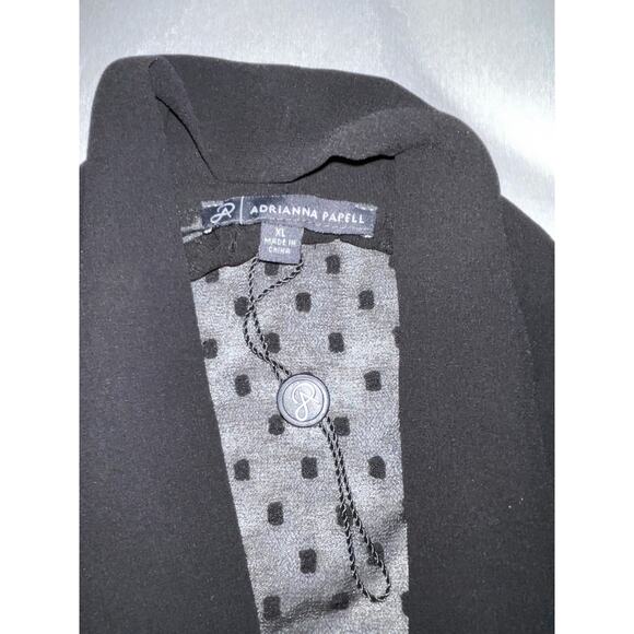 Adrianna Papell Sheer Blouse with Bow - Size XL - NWOT - Beautiful! - Picture 7 of 11